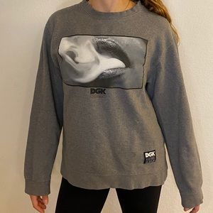 DGK Crew Neck Lips and Smoke